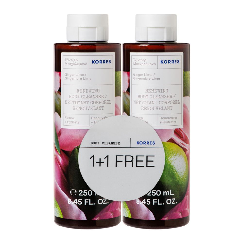 Korres Ginger and Lime Body Cleanser Duo 1+1