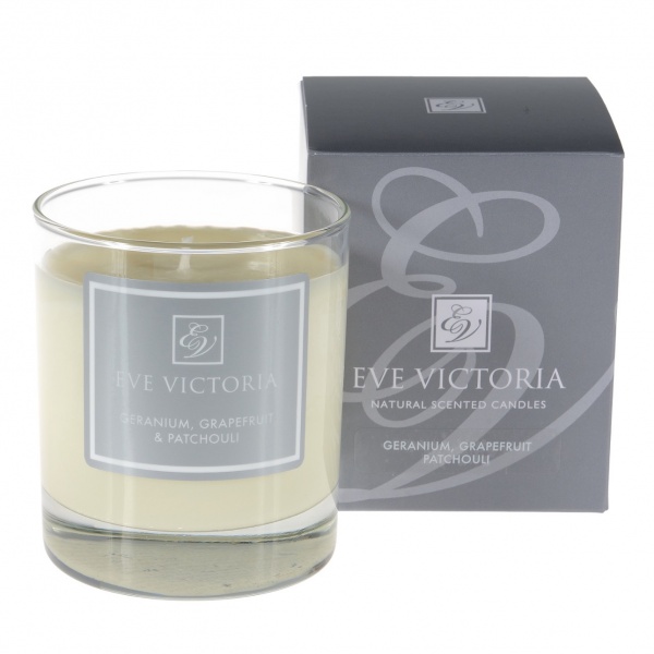 Eve Victoria Geranium, Grapefruit & Patchouli Small Candle