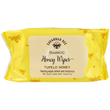 Savannah Bee Honey Face and Body Wipes 90 BUNDLE (3 x 30 wipes)