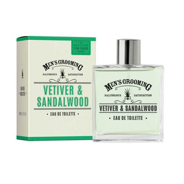 Scottish Fine Soaps Vetiver & Sandalwood Eau de Toilette 100ml