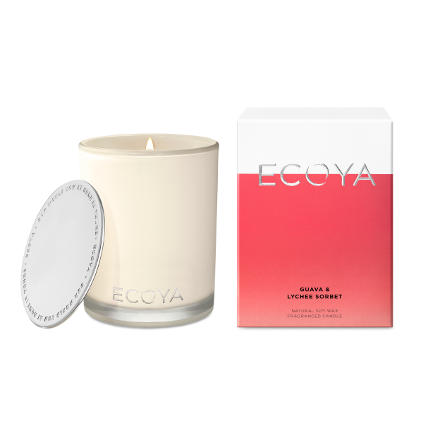 Ecoya Guava & Lychee Madison Jar Candle 400g