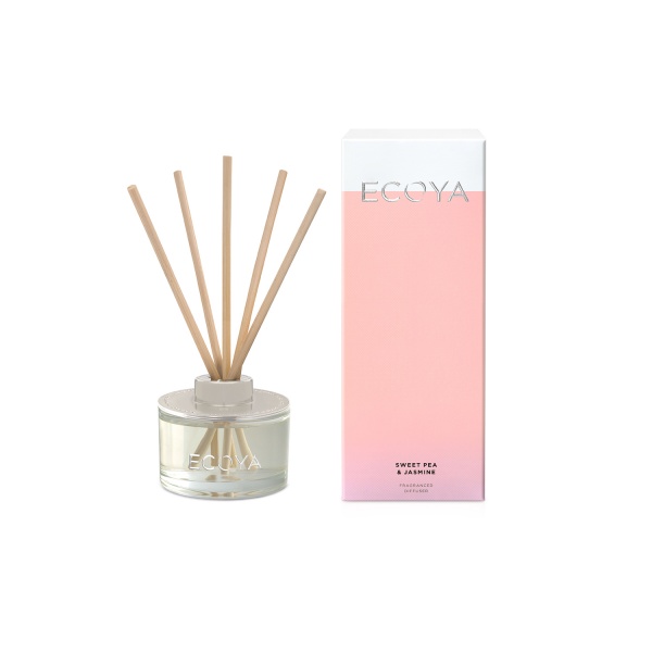 Ecoya Sweet Pea and Jasmine Mini Reed Diffuser 50ml
