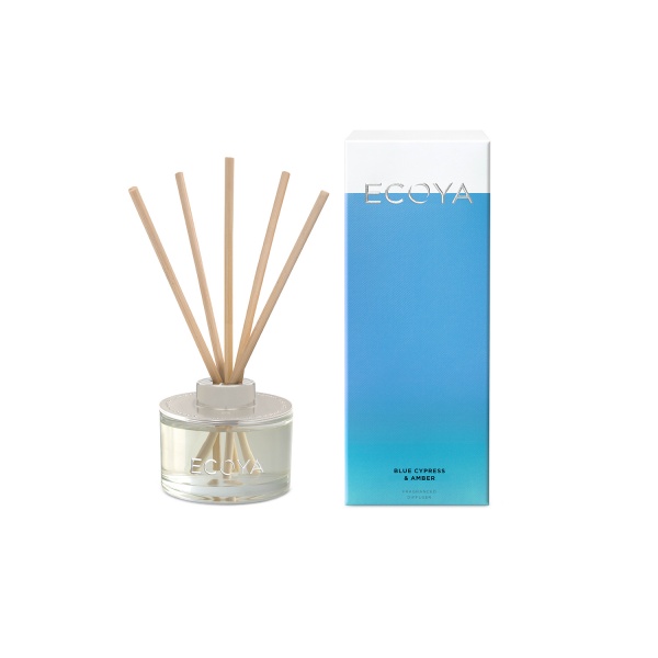 Ecoya Blue Cypress and Amber Mini Reed Diffuser 50ml