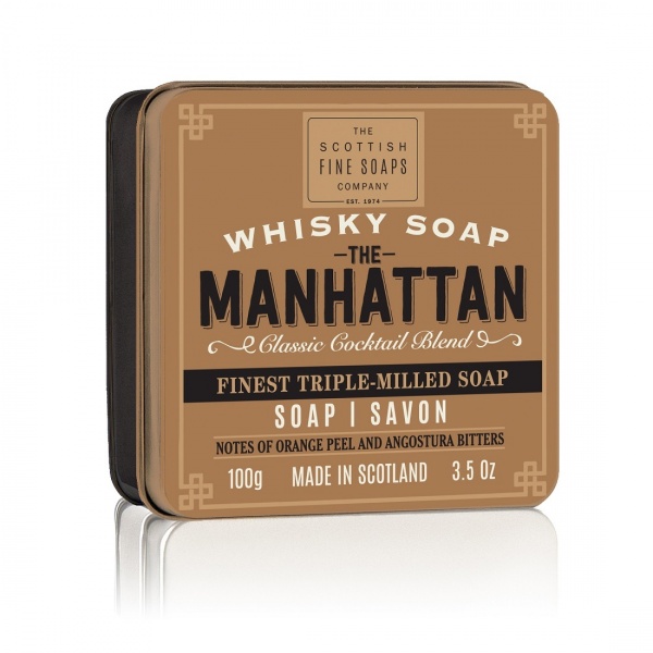 Scottish Fine Soaps The Manhattan Soap Tin 100g