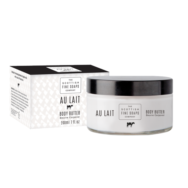 Scottish Fine Soaps Au Lait Body Butter Jar 200ml