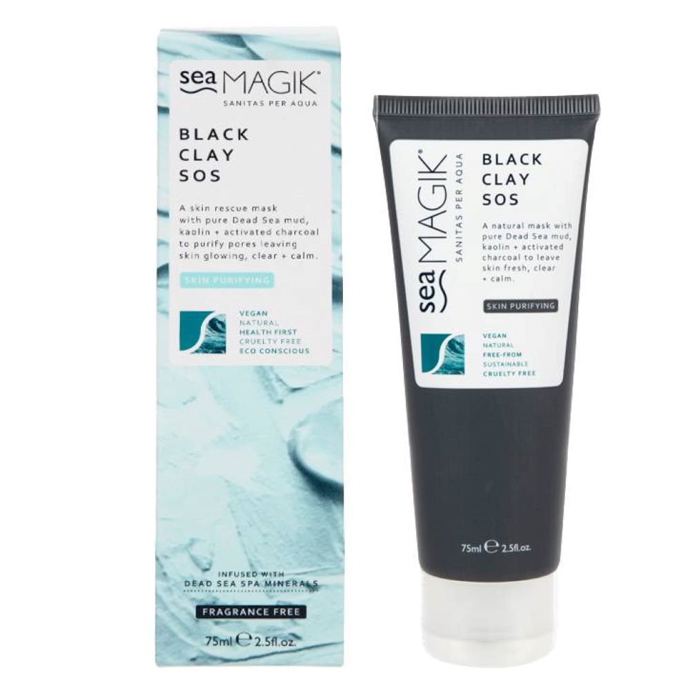 Dead Sea Spa Magik Black Clay Sos Face Mask