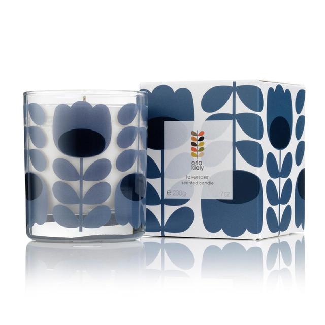 Orla Kiely Lavender Scented Candle 200g thefragrancecounter.co.uk
