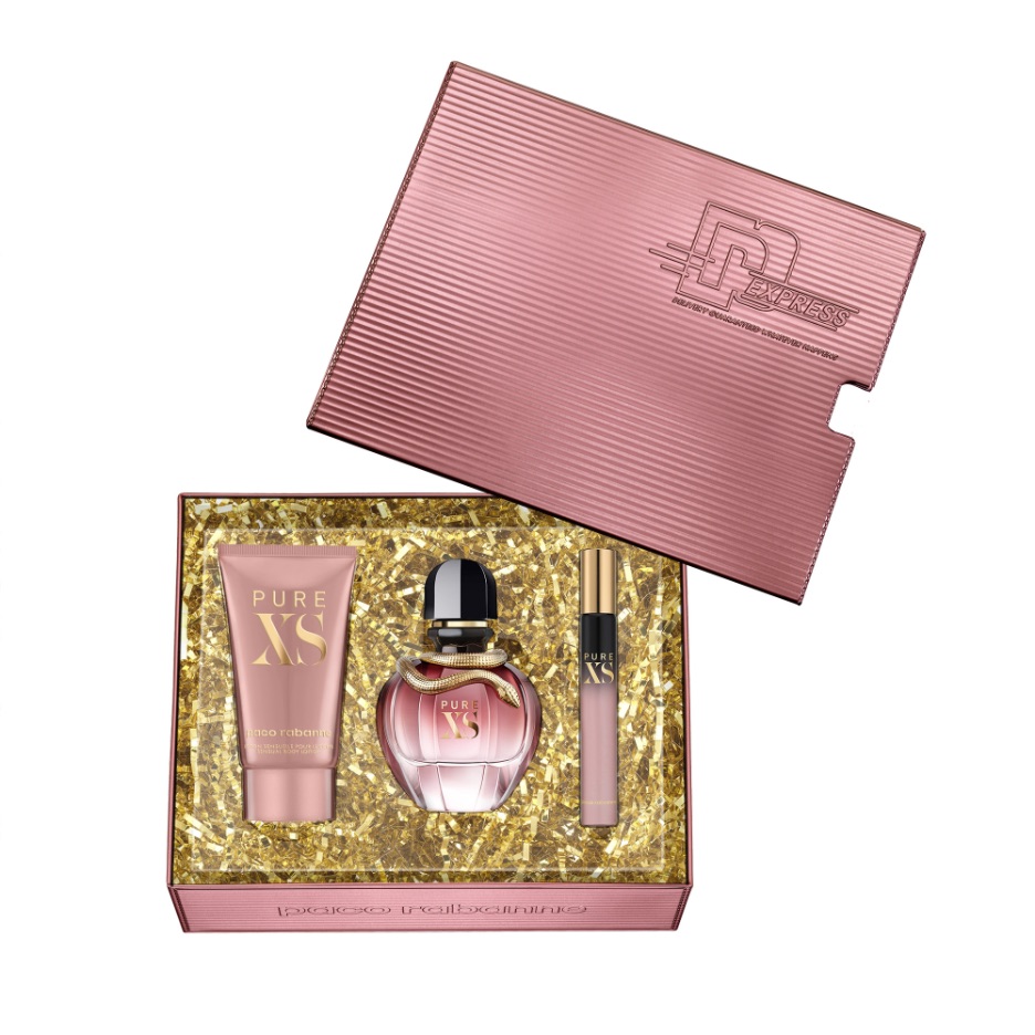 Paco Rabanne Pure XS for Her EDP 50ml, Body Lotion 75ml & Travel spray 10ml