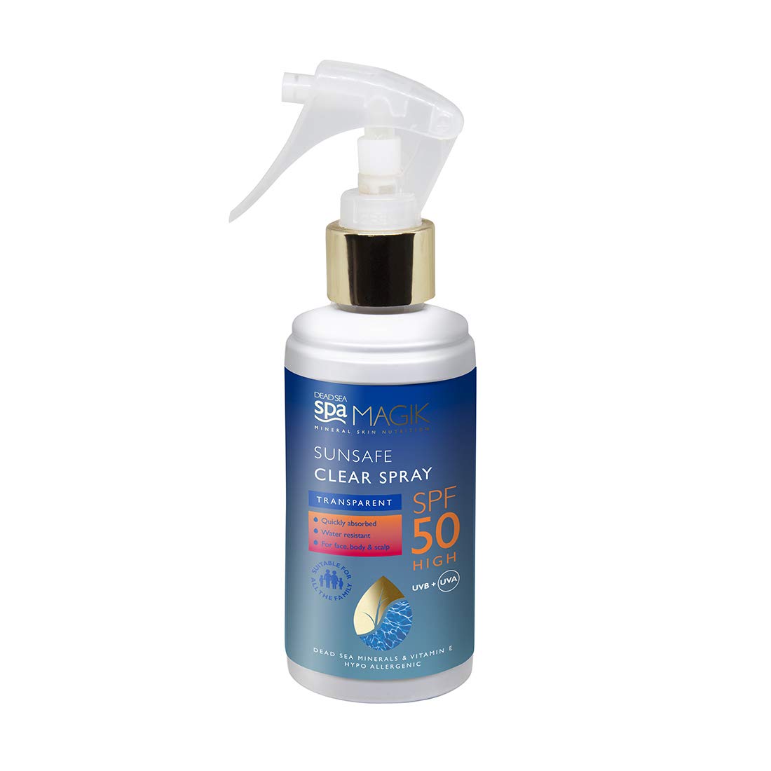 Dead Sea Spa Magik Sunsafe Clear Spray SPF 50 150ml