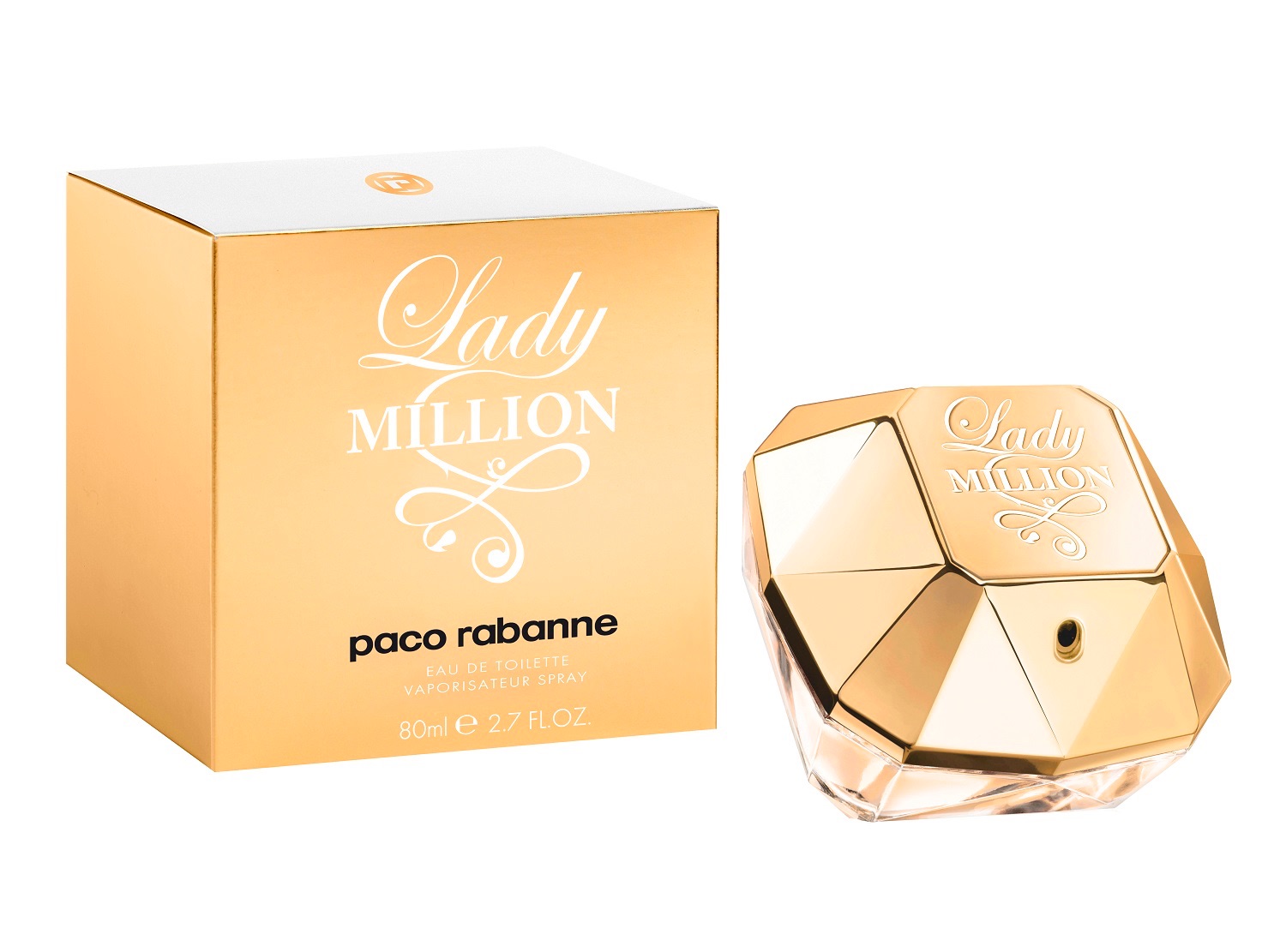 Paco Rabanne Lady Million Eau De Toilette 80ml - thefragrancecounter.co.uk