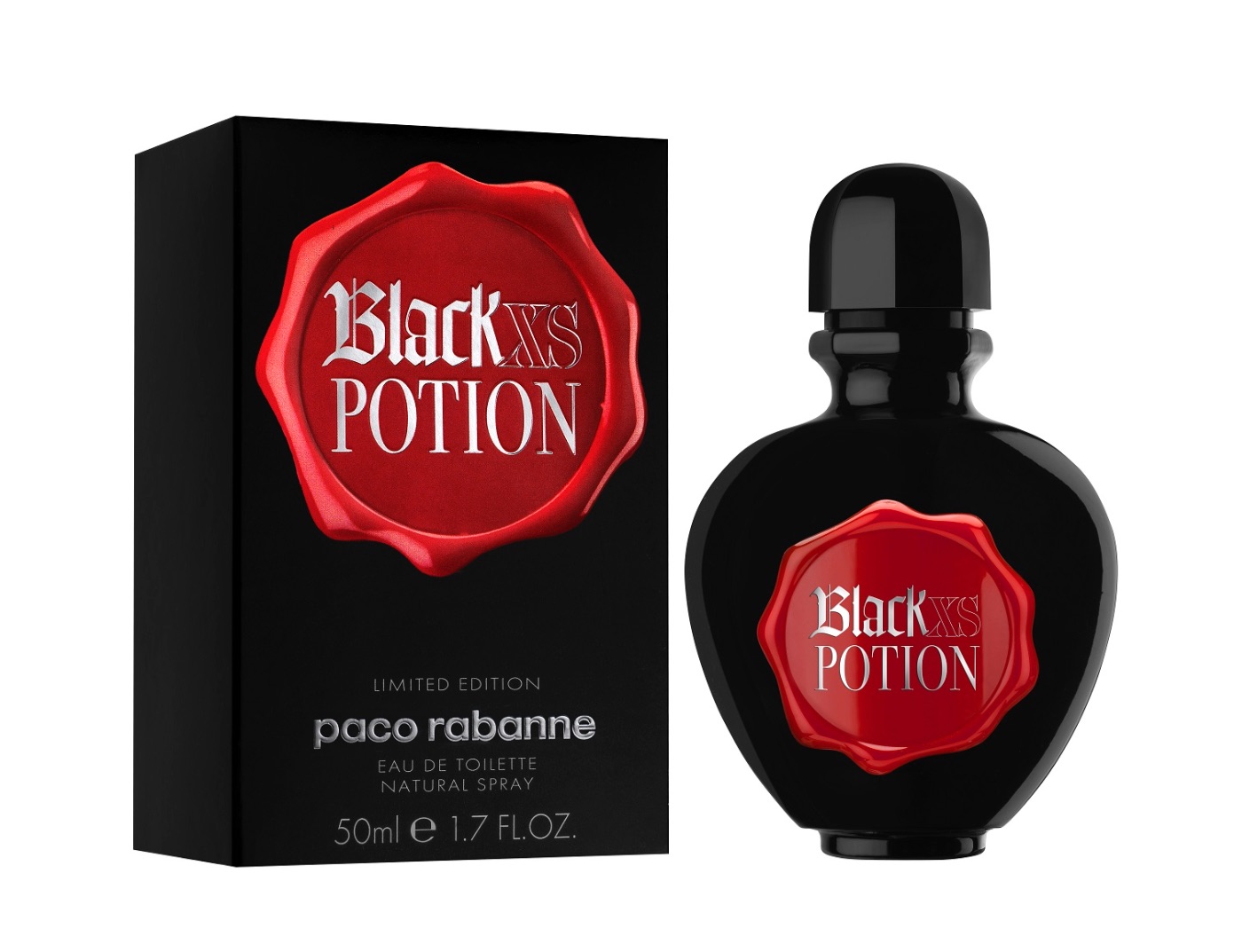 Paco Rabanne Black XS Potion Eau De Toilette 50ml - thefragrancecounter ...