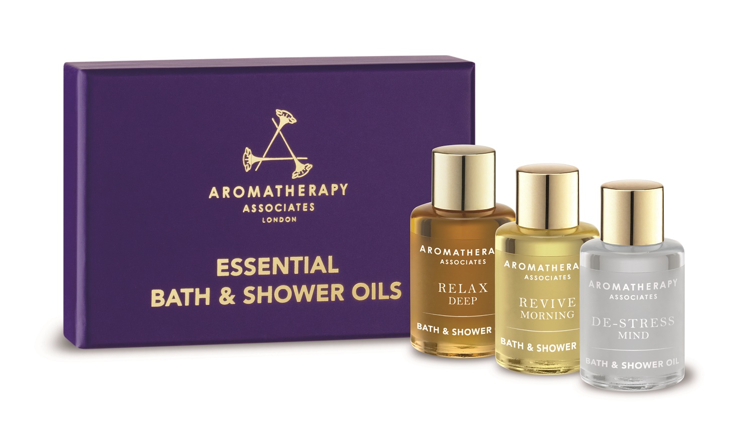 Aromatherapy Associates Essentials to Relax, DeStress, Revive 3 x 7