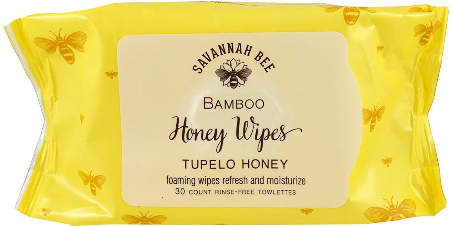 Savannah Bee Honey Face and Body Wipes- 30