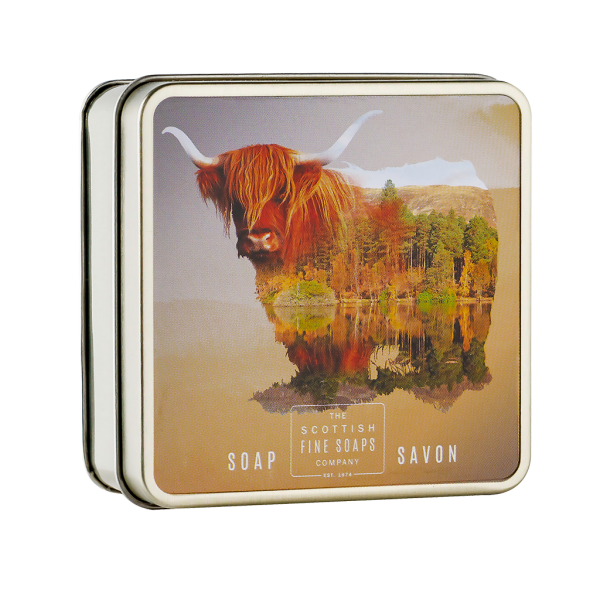 Scottish Fine Soaps Soap In A Tin Highland Cow 100g