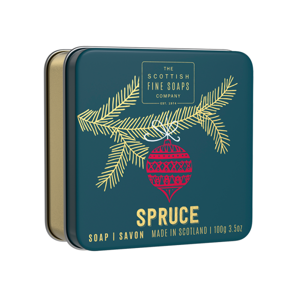 Scottish Fine Soap Soap in a Tin Spruce 100g