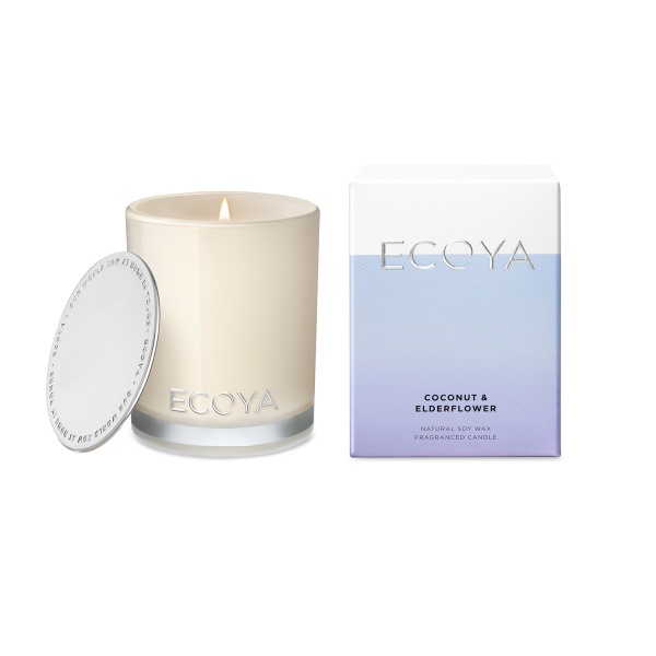 Ecoya Madison Jar Coconut & Elderflower Candle 400g