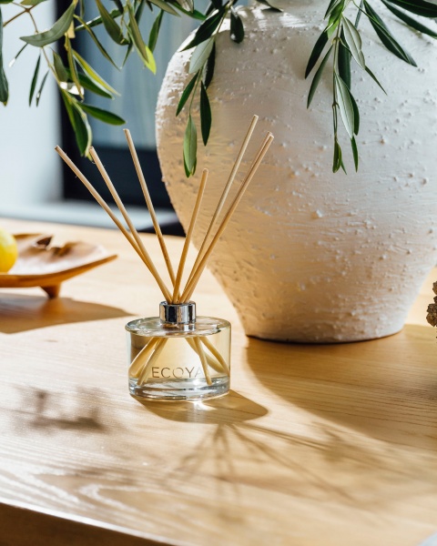 Ecoya French Pear Mini Reed Diffuser 50ml - thefragrancecounter.co.uk