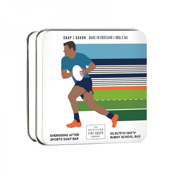 Scottish Fine Soaps Sports Soap in a Tin Rugby 100g