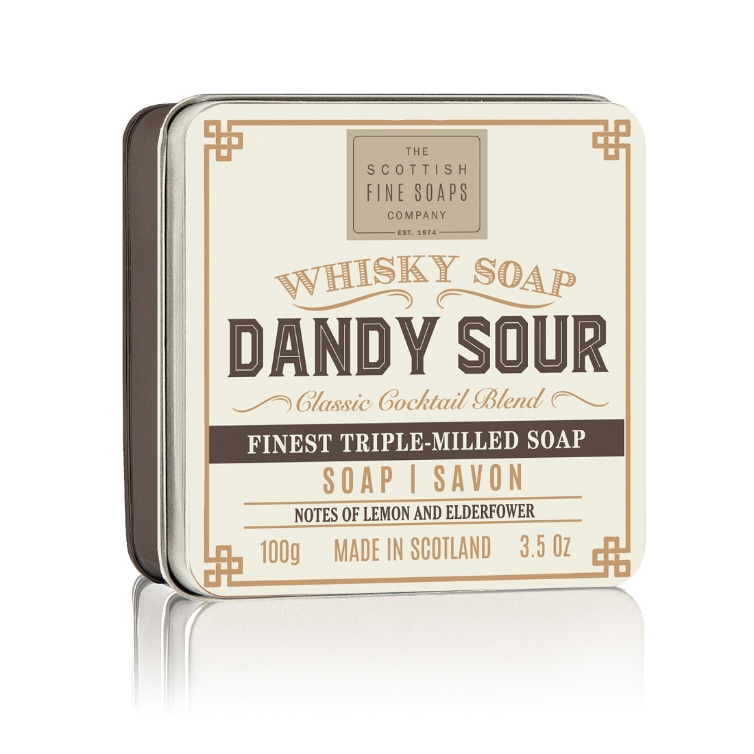 Scottish Fine Soaps Dandy Sour Soap Tin 100g