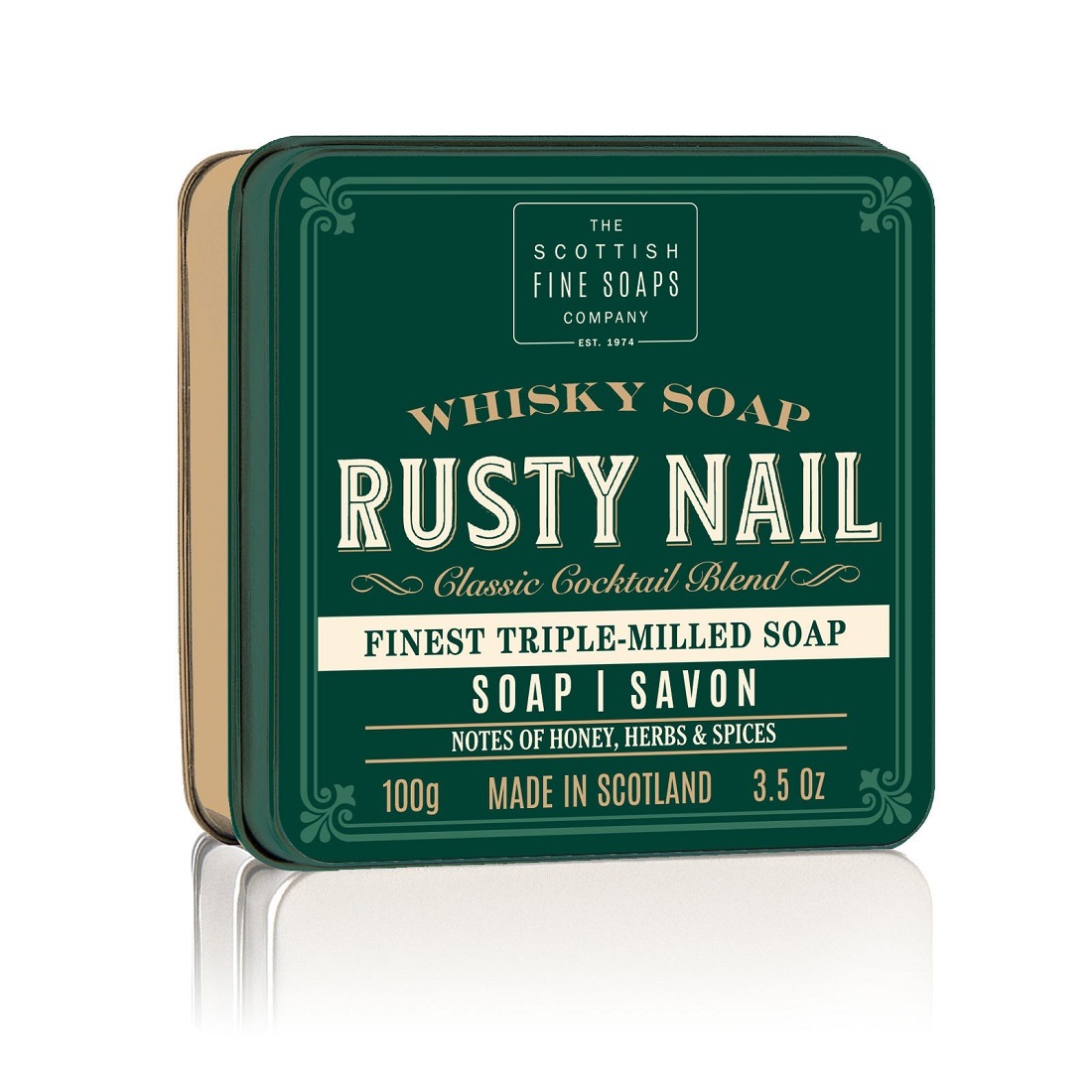 Scottish Fine Soaps Rusty Nail Soap Tin 100g