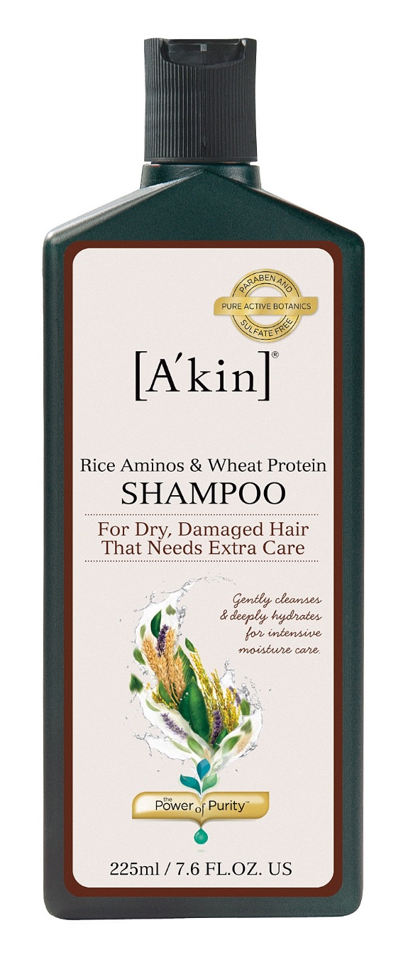 A'kin Rice Aminos and Wheat Protein Shampoo 225ml