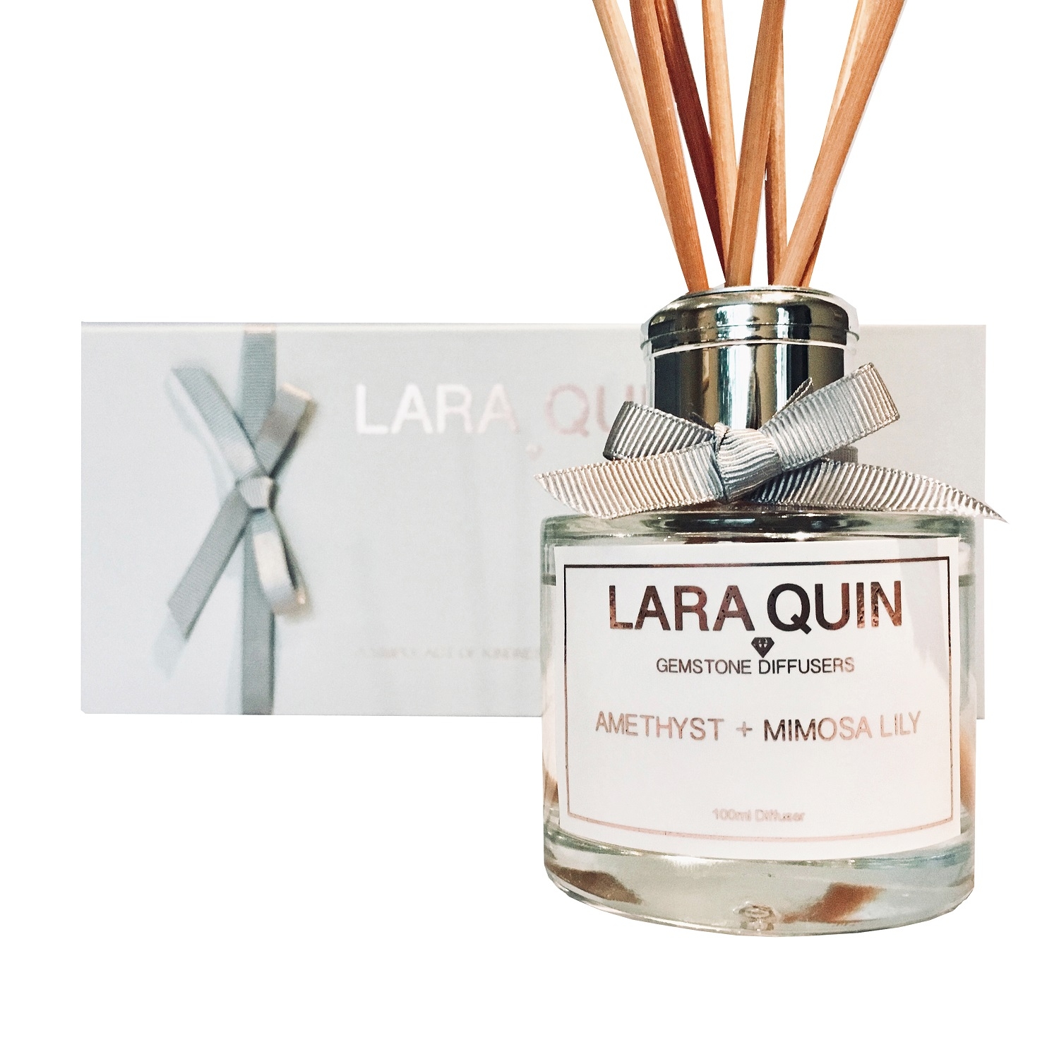 Lara Quin Amethyst & Mimosa Lily Diffuser 100ml