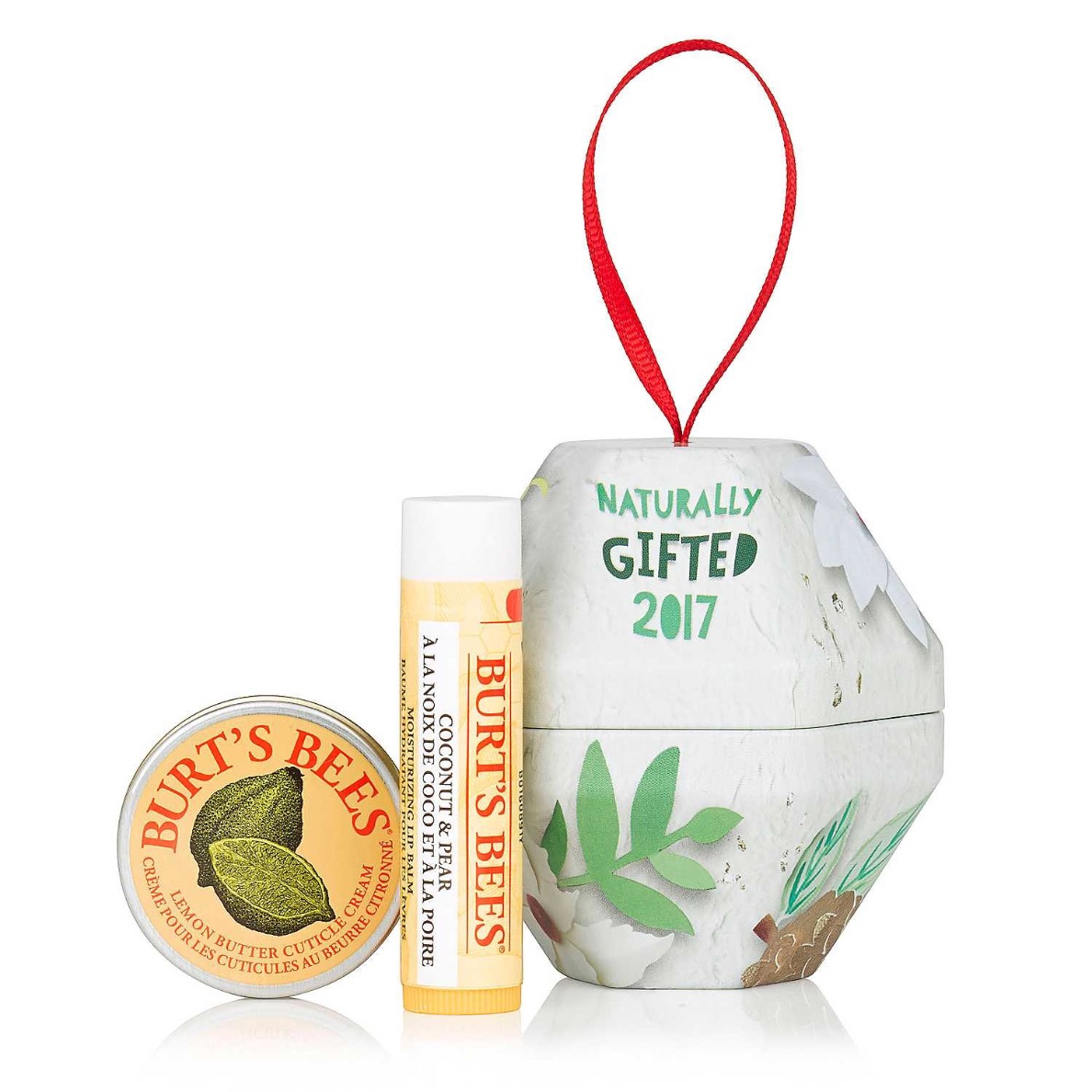 Burt's Bees Coconut and Pear Bauble Christmas Gift Set
