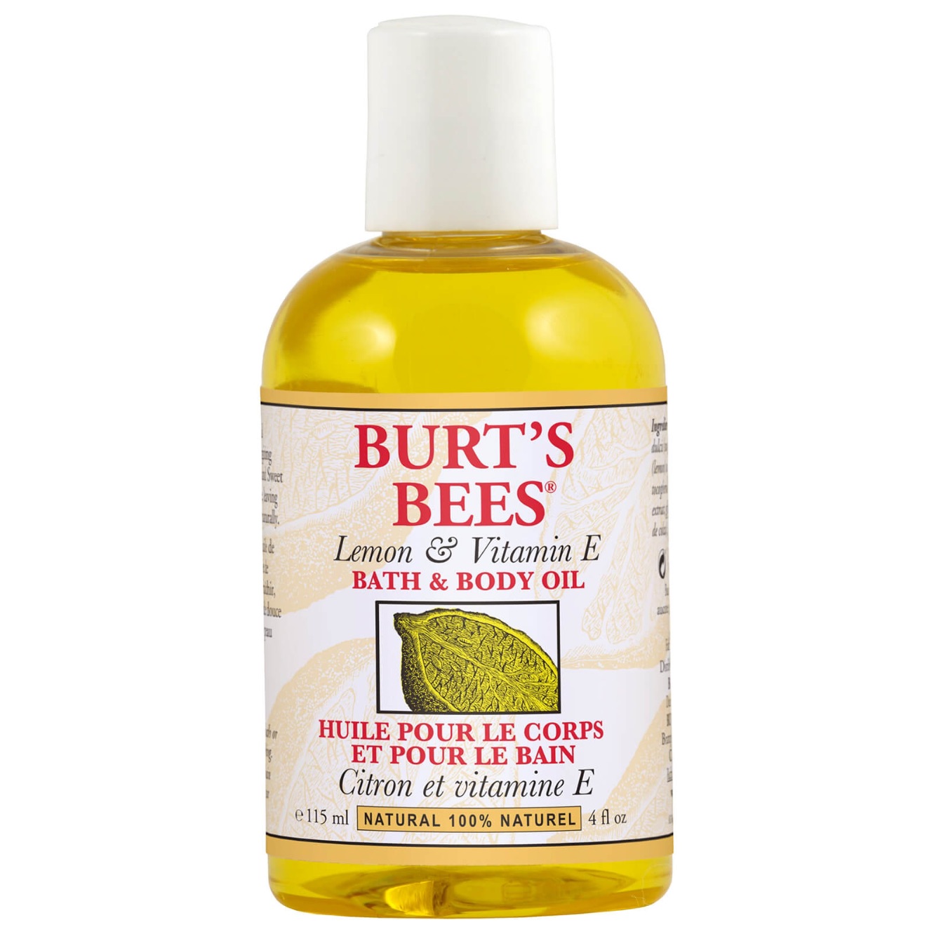 Burt's Bees Lemon & Vitamin E Bath & Body Oil 115ml