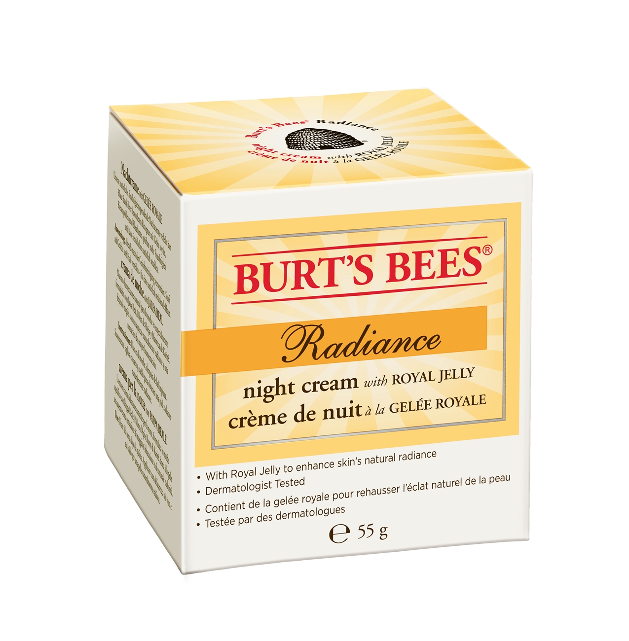 Burt's Bees Radiance Night Cream 55g thefragrancecounter.co.uk