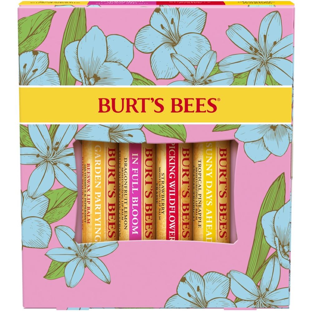 Burt's Bees In Full Bloom Lip Balm Gift Set thefragrancecounter.co.uk