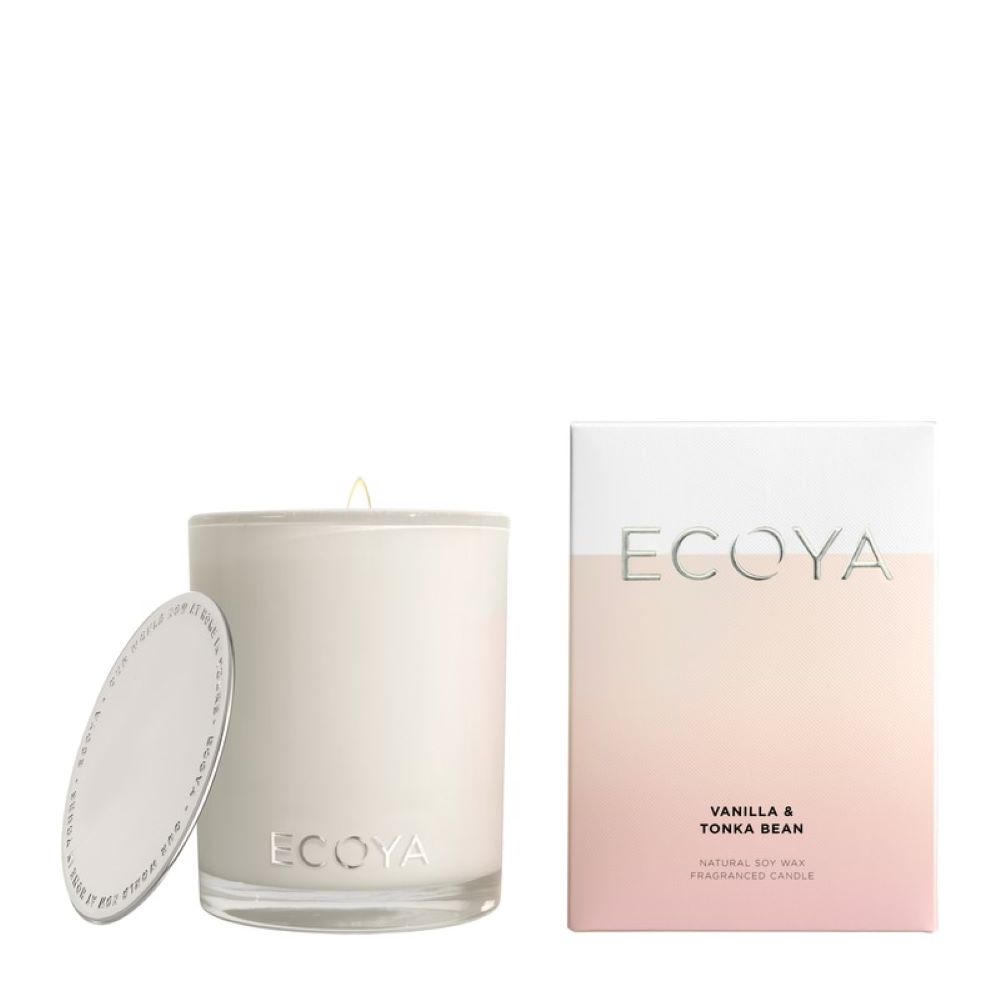 Ecoya Madison Jar Vanilla and Tonka Bean Candle 400g