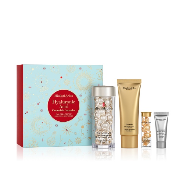 Elizabeth Arden ''Plumped and Perfect''  Hyaluronic Acid Ceramide Capsules 60pc Gift Set