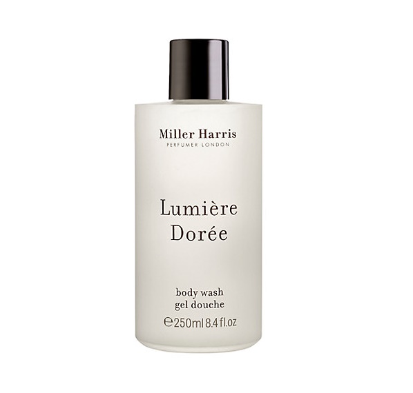 Miller Harris Lumiere Doree Body Wash 250ml thefragrancecounter.co.uk