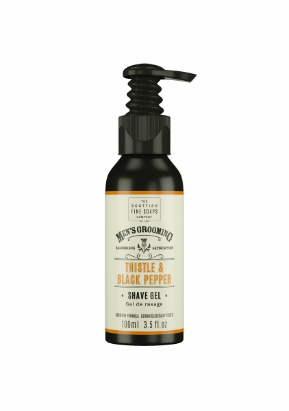 Scottish Fine Soaps Thistle and Black Pepper Shave Gel 100ml