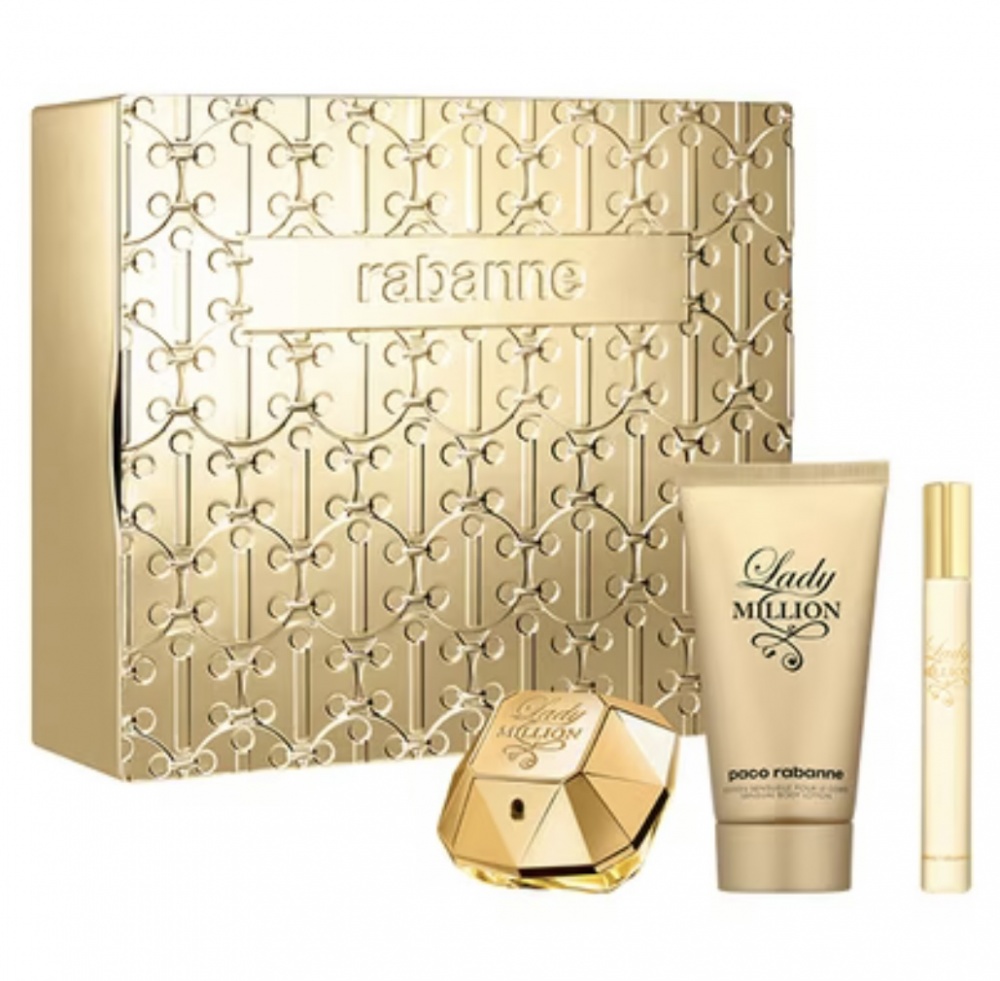 Paco Rabanne Lady Million 80ml Gift Set - thefragrancecounter.co.uk