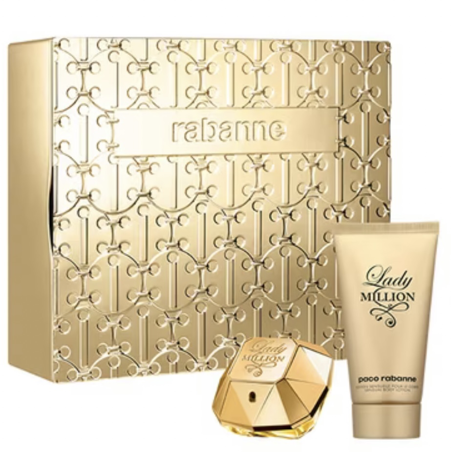 Paco Rabanne Lady Million Eau de Parfum 50ml Gift Set with Body Lotion