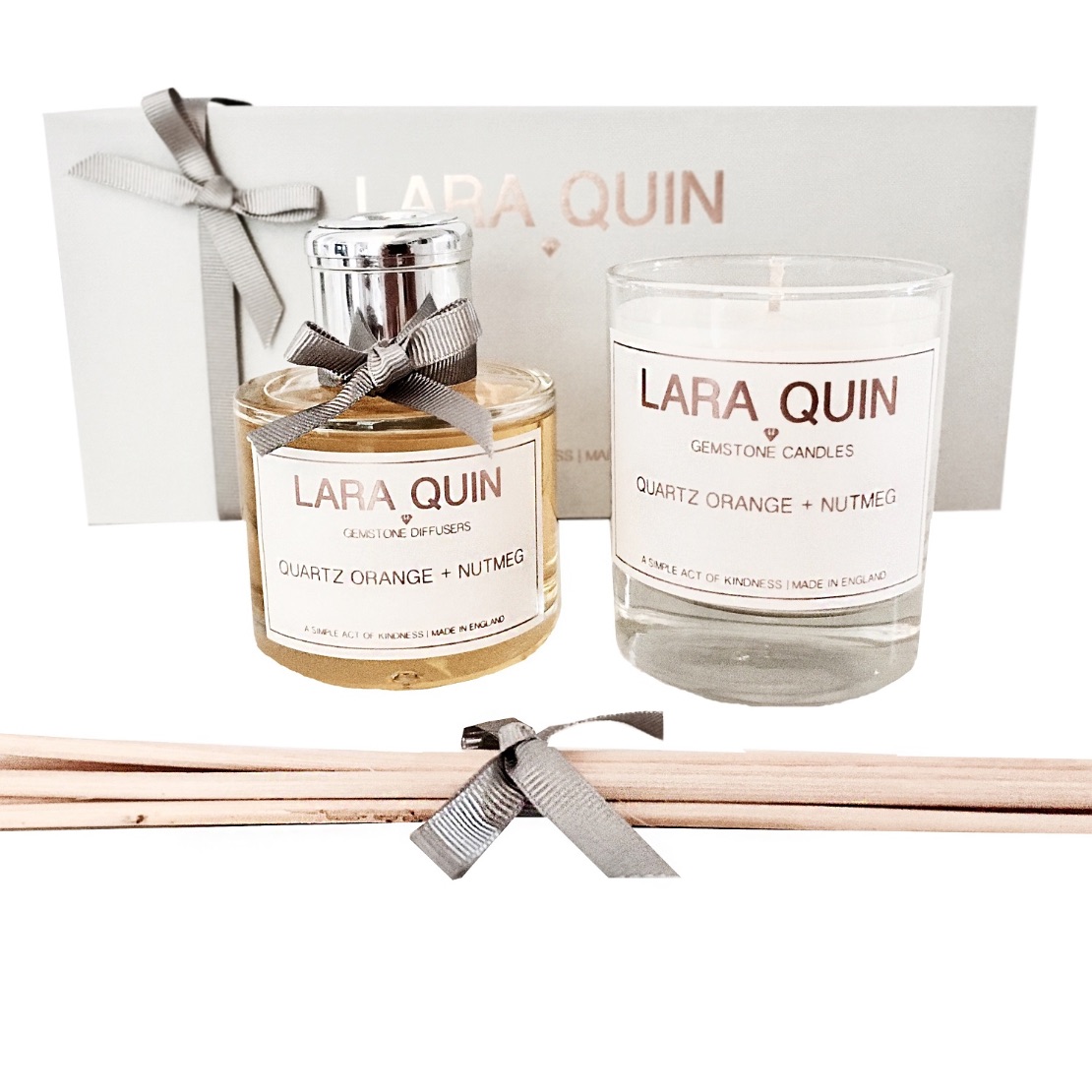 Lara Quin Quartz Orange & Nutmeg Luxe Gift Set