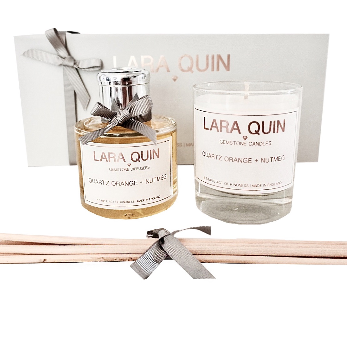 Lara Quin Quartz Orange & Nutmeg Luxe Gift Set thefragrancecounter.co.uk