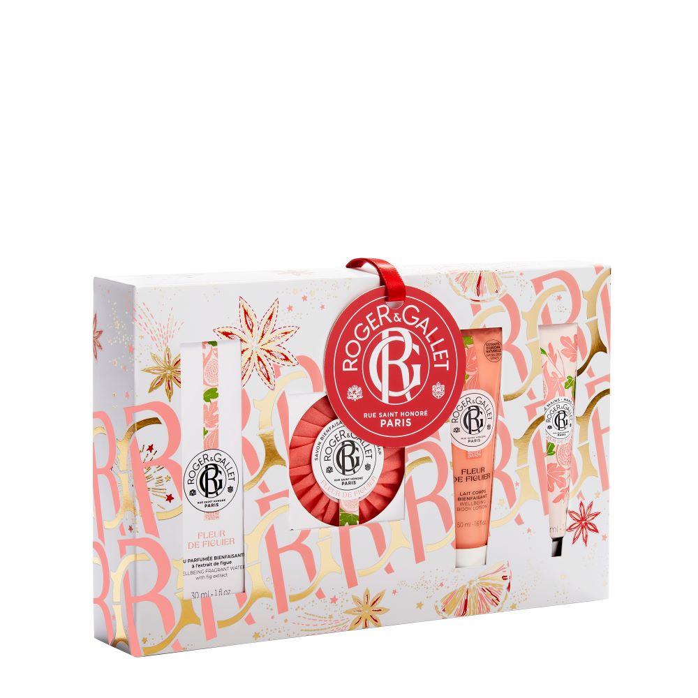 Roger & Gallet Fleur De Figuier EDT 30ml Gift Set (EDT 30ml, Soap, Body Lotion, Hand Cream)