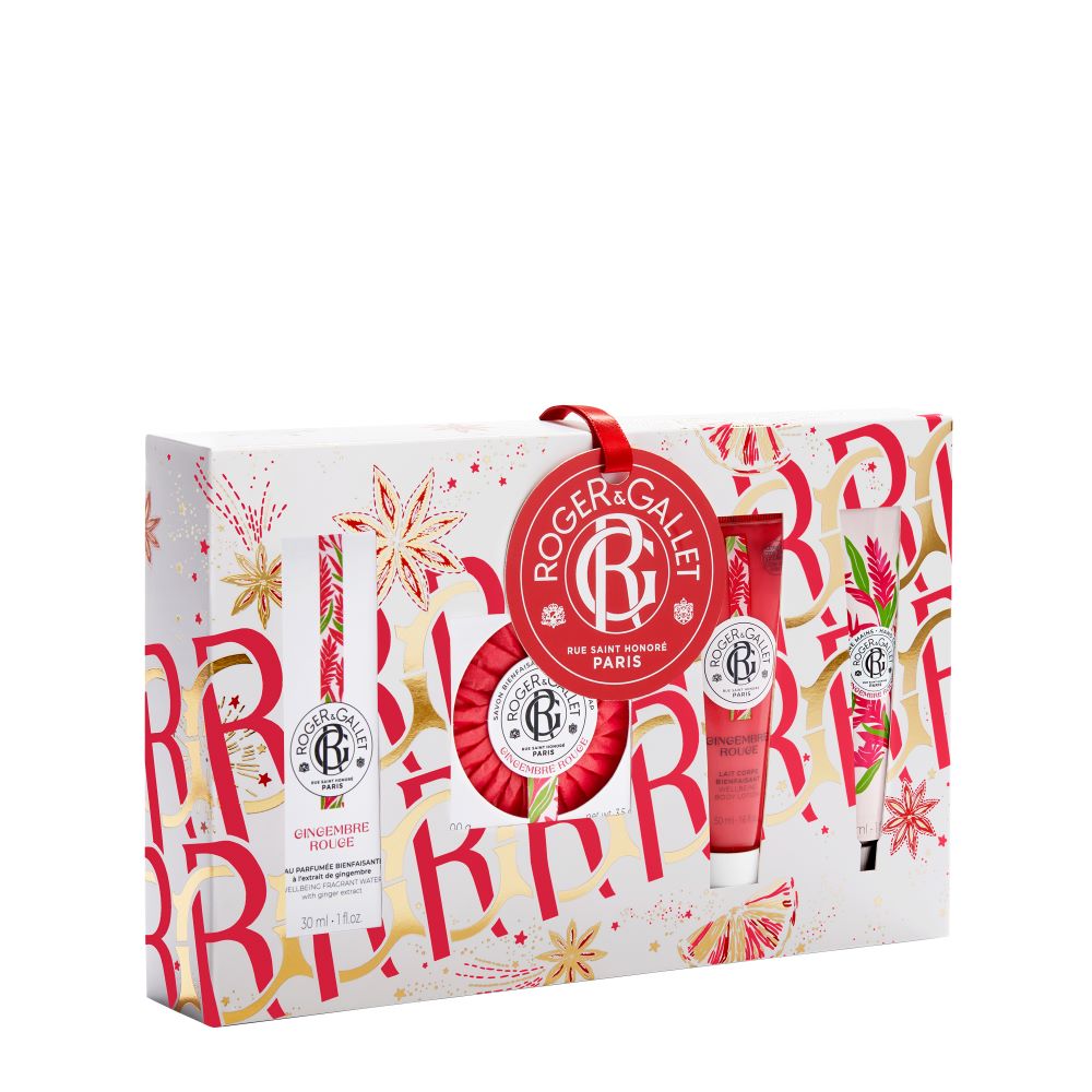 Roger & Gallet Gingembre Rouge EDT 30ml Gift Set (EDT 30ml, Soap, Body Lotion, Hand Cream)