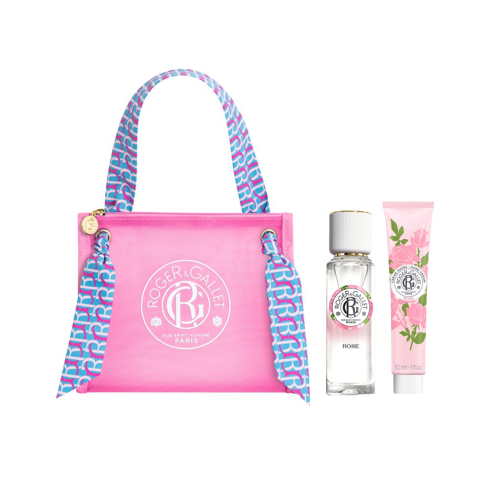 Roger & Gallet Rose Gift Washbag with EDT 30ml and Hand Cream 30ml