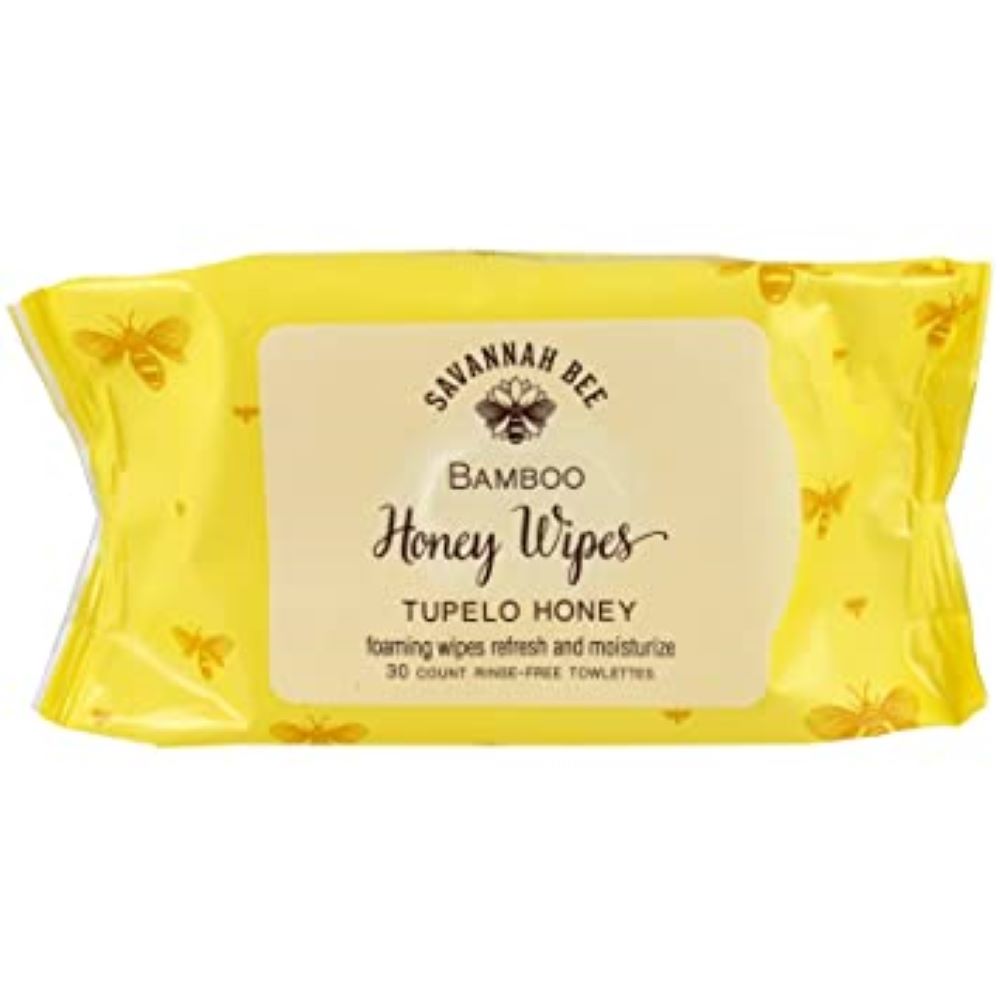 Savannah Bee Honey Face and Body Wipes 90 BUNDLE (3 x 30 wipes)