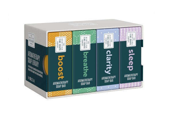 Scottish Fine Soaps Wellbeing Soaps Library 4 x 100g