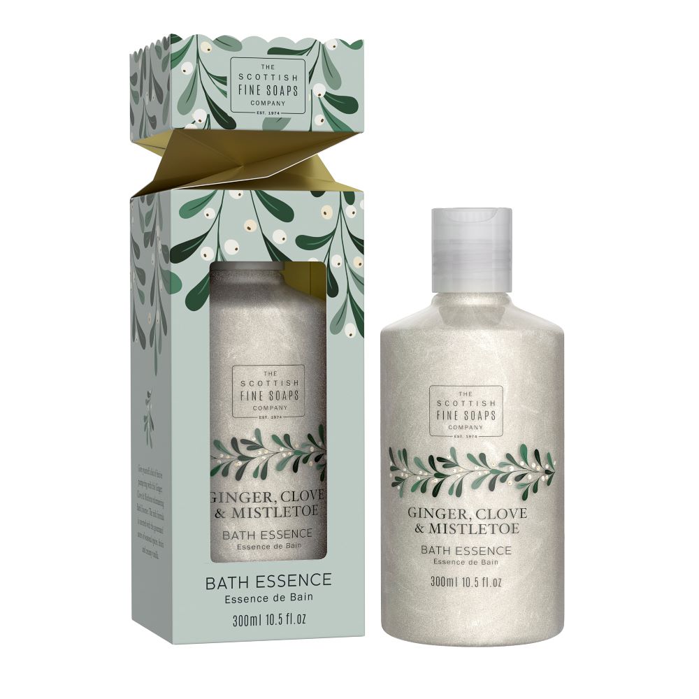 Scottish Fine Soaps Ginger, Clove and Mistletoe Bath Essence 300ml