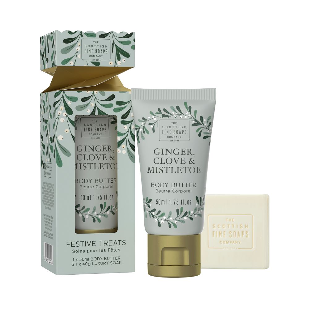 Scottish Fine Soaps Ginger, Clove and Mistletoe Festive Treats