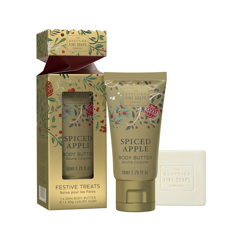 Scottish Fine Soaps Spiced Apple Festive Treats Set