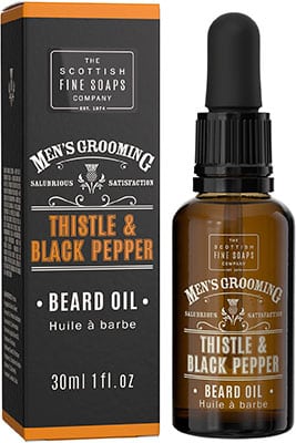 Scottish Fine Soaps Thistle & Black Pepper Beard Oil 30ml