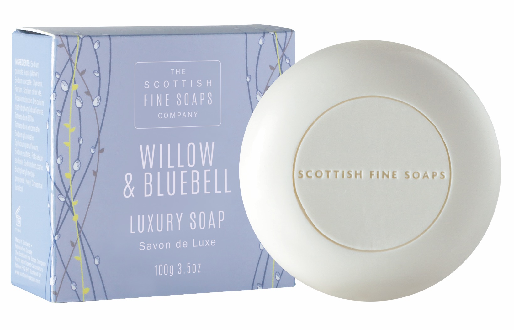 Scottish Fine Soaps Willow & Bluebell Soap in Carton 100g