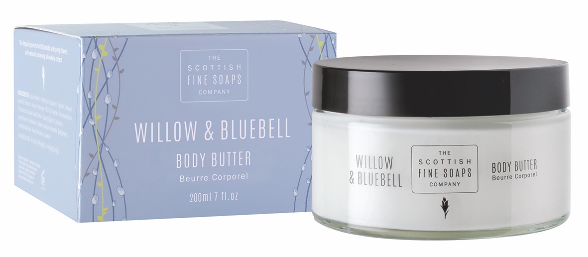 Scottish Fine Soaps Willow & Bluebell Body Butter Jar 200ml