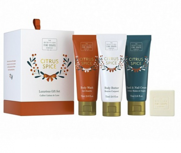 Scottish Fine Soaps Citrus Spice Luxurious Gift Set 2021